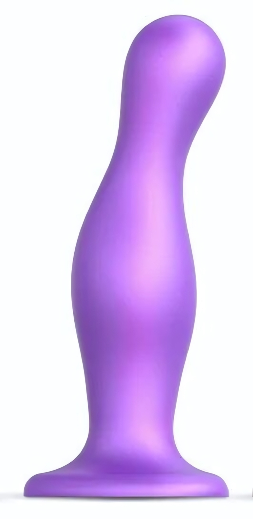 Фиолетовая насадка Strap-On-Me Dildo Plug Curvy size L (Цвет: фиолетовый)