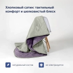 Покрывало + 2 наволочки БайКолор Фиалка/Шалфей