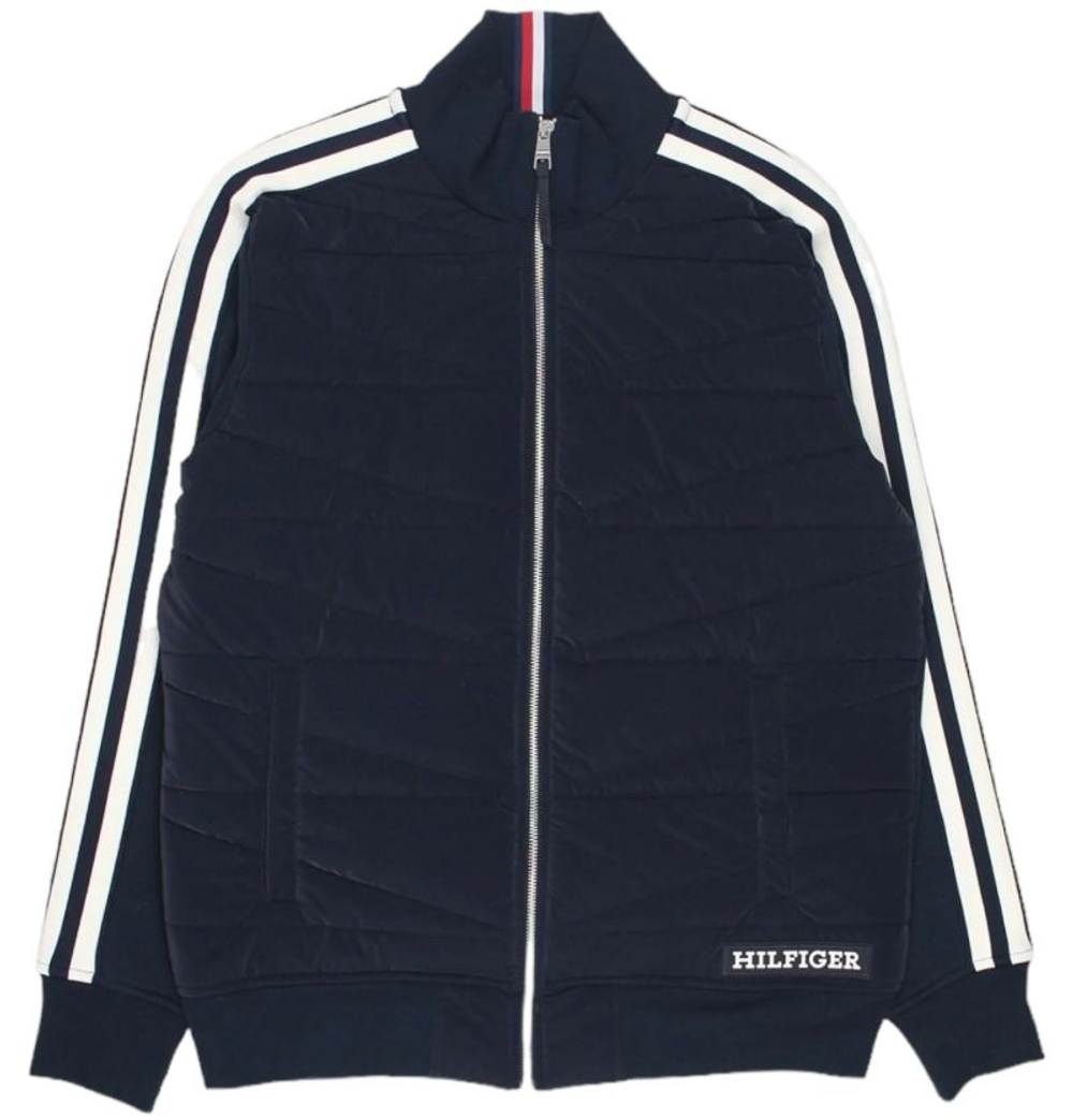 Мужская теннисная куртка Tommy Hilfiger Monotype Mix Media - desert sky