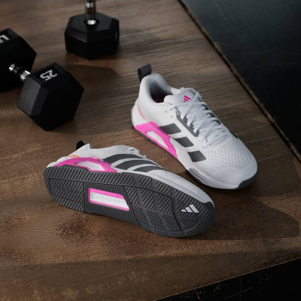 Кроссовки женские Adidas DROPSET CONTROL (Бело-Розовые)