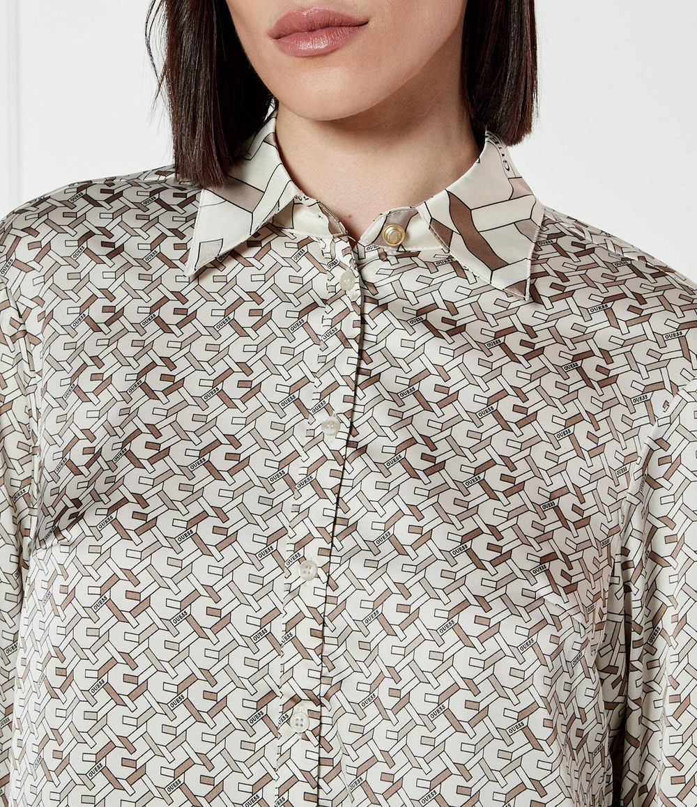 Рубашка ALEXANDRA GUESS - экрю(W4YH47 WF1T2)