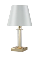 Настольная лампа Crystal Lux NICOLAS LG1 GOLD/WHITE 3401/501