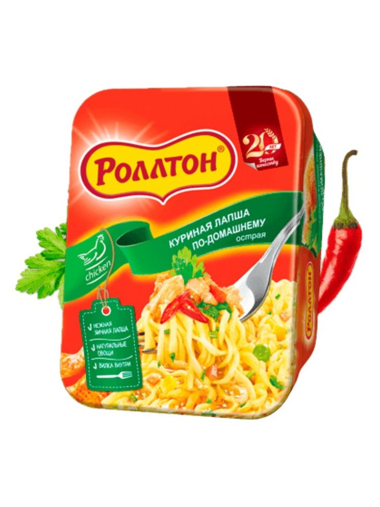 Лапша Роллтон Куриная по-домашнему Острая 90 г