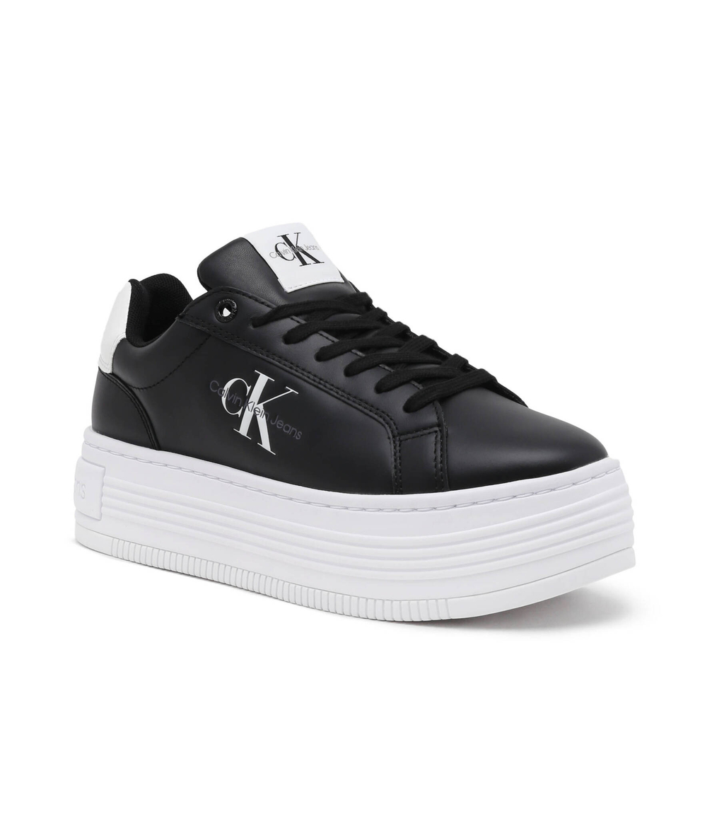 Кожаные кроссовки bold platf low lace CALVIN KLEIN JEANS - черный(YW0YW01431)