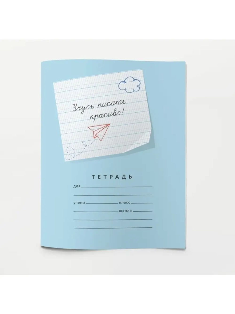 Набор тетрадей "Учусь писать красиво!", 12 л, 10 шт (плёнка)