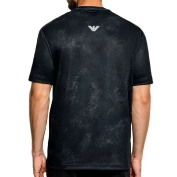 Мужская теннисная футболка EA7 Man Jersey - black fancy
