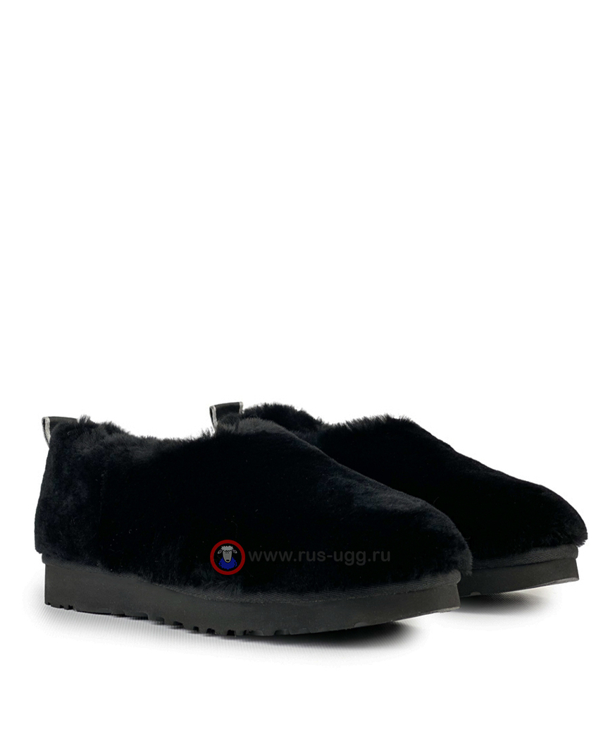HAILEY FLUFF SLIPPERS Black