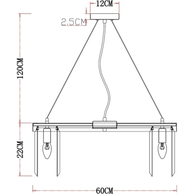 Подвесная люстра Arte Lamp SECUNDA A1003LM-8CC, 8хE14