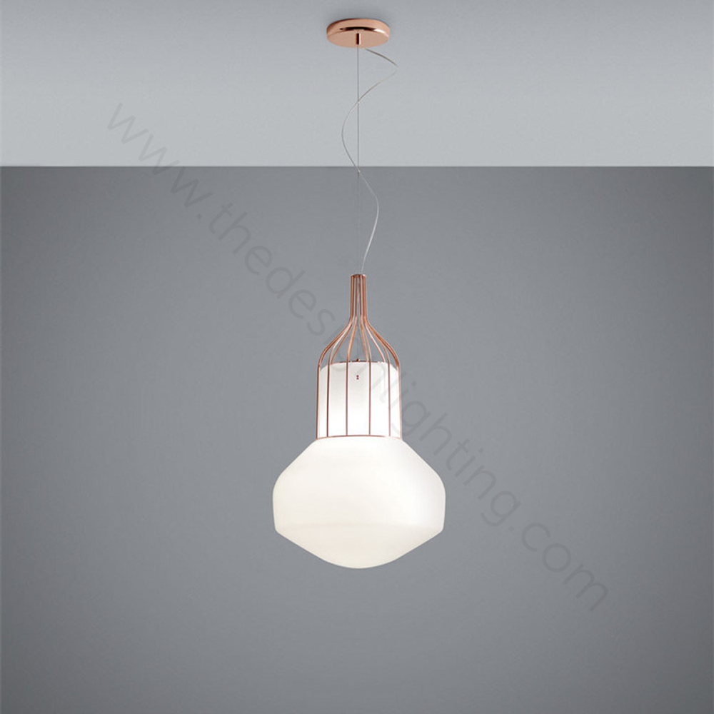 Pendant design lamp  AEROSTAT by Fabbian (Bronze)