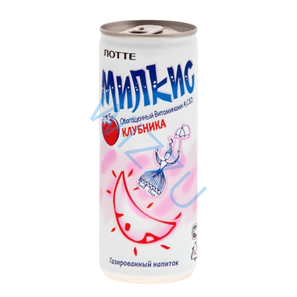 Напиток безалкогольный Milkis молочный клубничный 0,25л