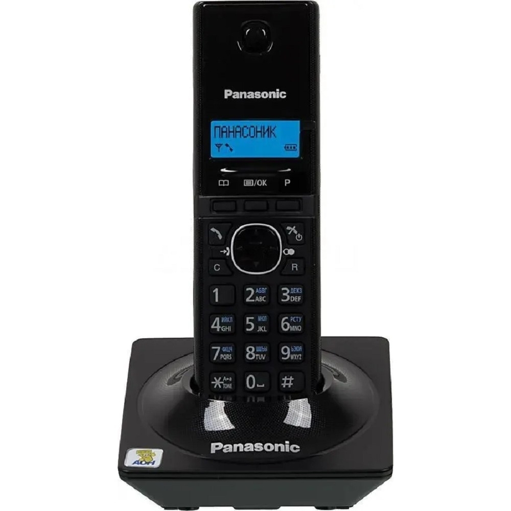 Радиотелефон Panasonic KX-TG1711RUB (черный) (АОН, Caller ID,12 мелодий звонка,подсветка дисплея,поиск трубки)
