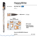 Ручка шариковая 0.5 мм синяя "HappyWrite Друзья Корги" (BrunoVisconti)