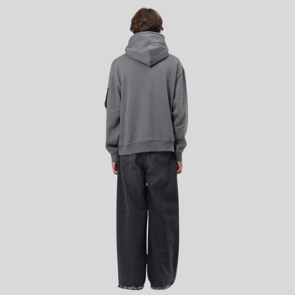 Толстовка Alpha Industries Utility Pocket Hoodie Relaxed Fit Medium Charcoal Heather (Серая)