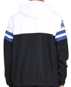 Мужская теннисная кофта Lacoste Water-Repellent Hooded - black/blue/white