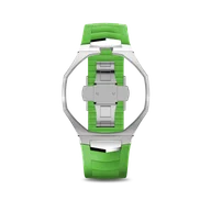 Корпус для часов POP-Swatch x AP - GREEN EIGHT из 2 ремешков