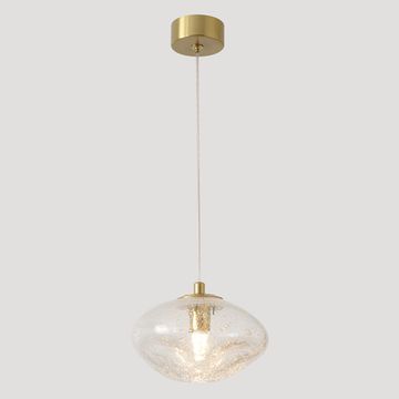 Светильник подвесной 1*G9 FORMLESS SP1 TRANSPARENT золото/прозрачный Crystal Lux