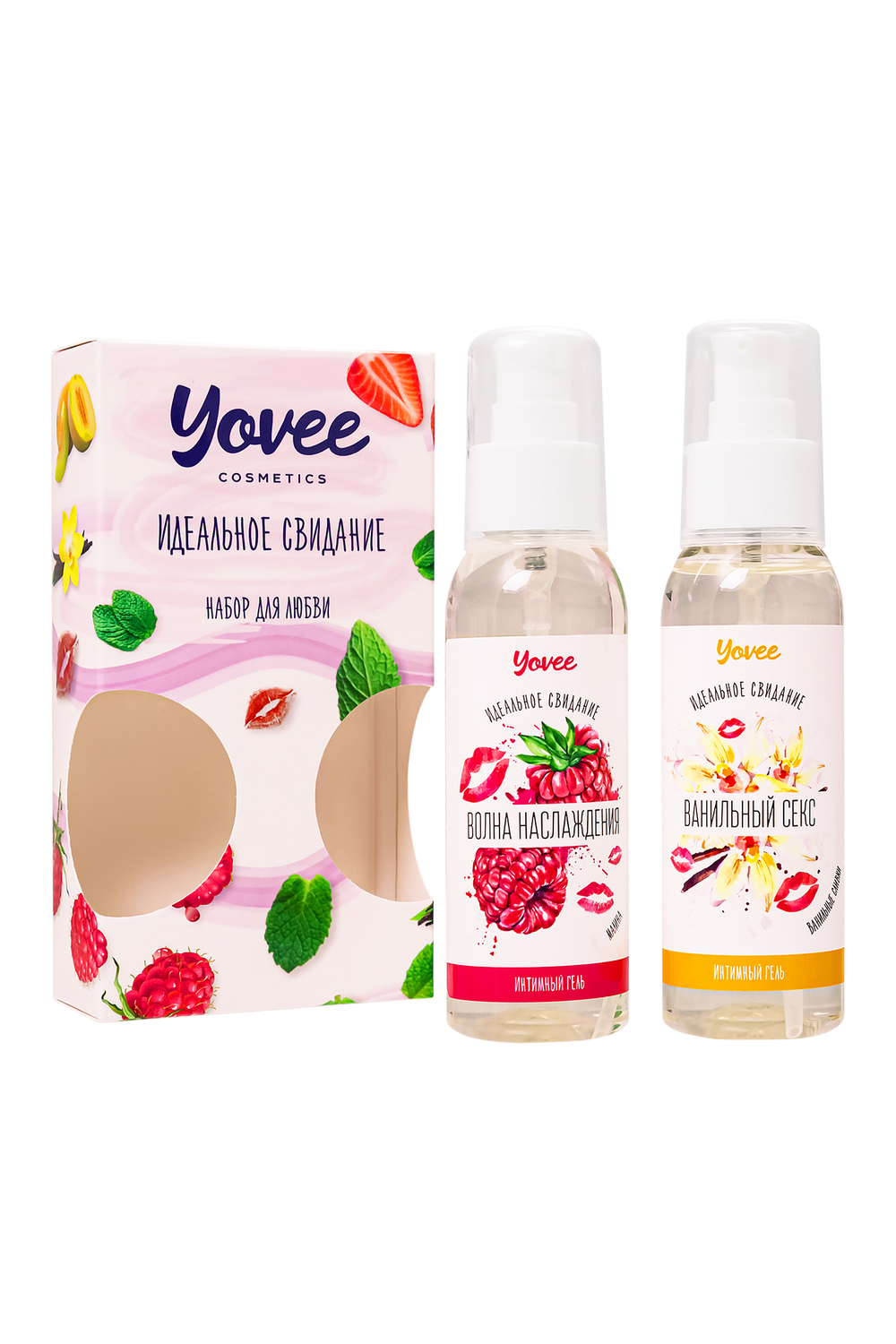 Набор смазок Yovee малина + ванильные сливки 2 х 100 мл