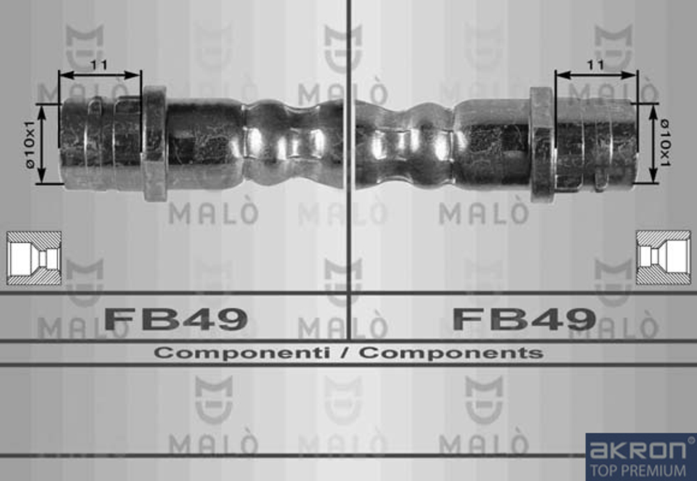 AKRON-MALÃ - 8903-MAL - Brake Hose