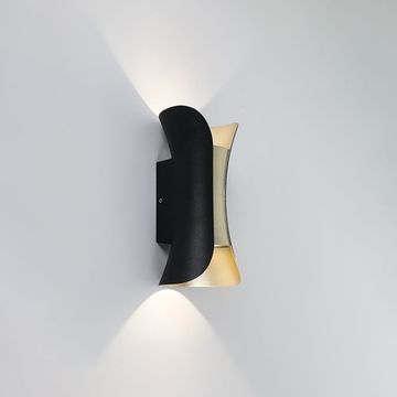 Фасадный светильник 2*5W 4000K A6405AL-2BK чёрный Alba Arte Lamp