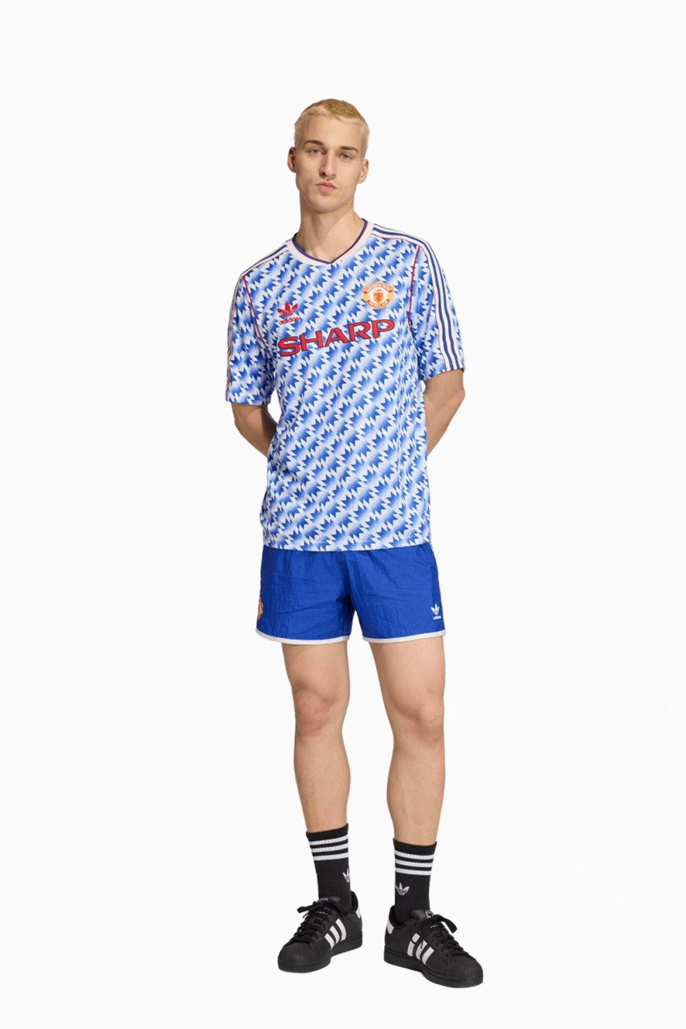 Шорты adidas Manchester United 1990 Away - синий