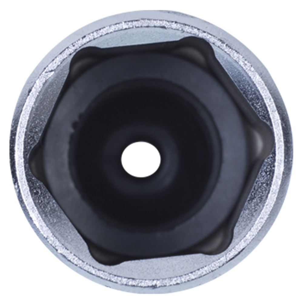 Головка свечная шестигранная 1/2", 21 мм, резиновый фиксатор KING TONY 463521R
