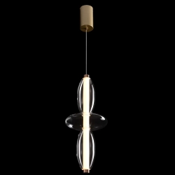 Светильник подвесной Crystal Lux QUASAR SP14W LED TRANSPARENT
