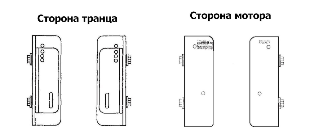 Подъёмник мотора ручной вертикальный, состоящий из двух частей 50-300 л.с. вынос 140 мм (Manual-Lift)