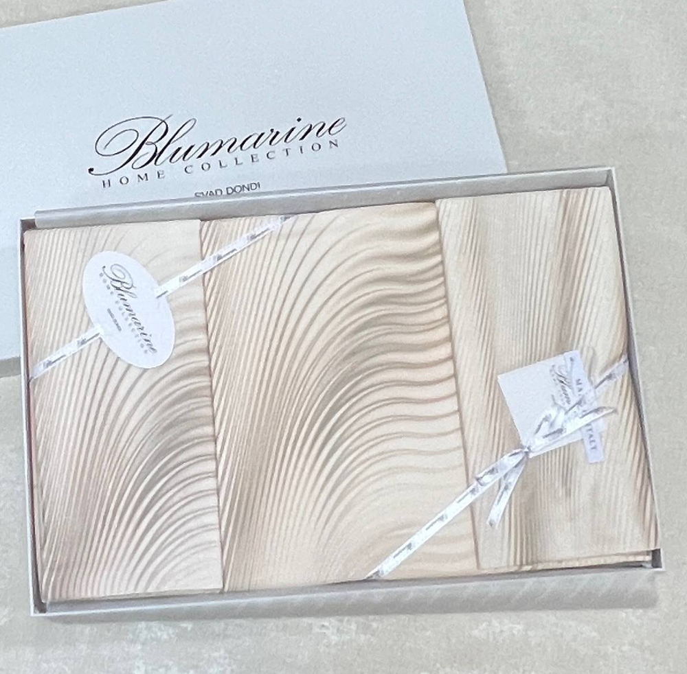 Постельное белье 2 спальное евро макси Blumarine Romantic бежевое