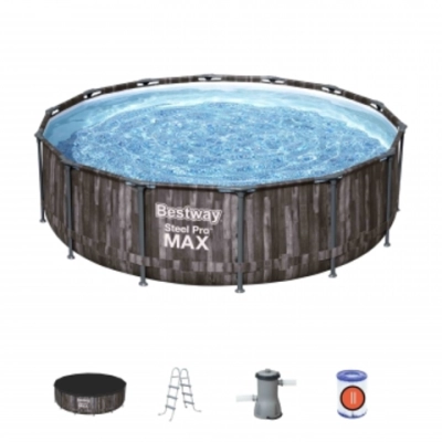 Бассейн каркасный Steel Pro MAX 427*107 см + 3 аксессуара Bestway (5614Z)
