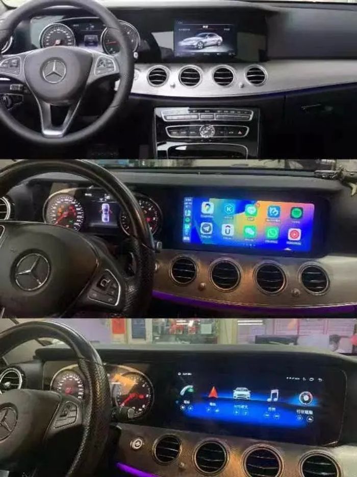 Магнитола для Mercedes-Benz E-класс (W213) 2016-2018 NTG 5.5 - Kuberg SL-M1201 монитор 12.3", Android 12, Быстрая, 4G SIM-слот, CarPlay