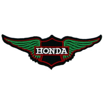 Нашивка Honda (крылья, зеленый)
