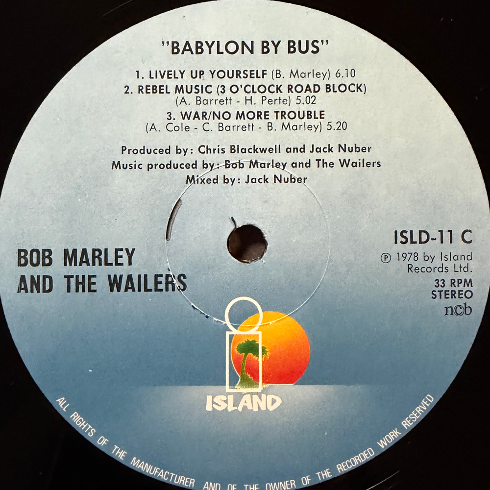 Bob Marley & The Wailers ‎– Babylon By Bus 2LP (Скандинавия 1978г.)
