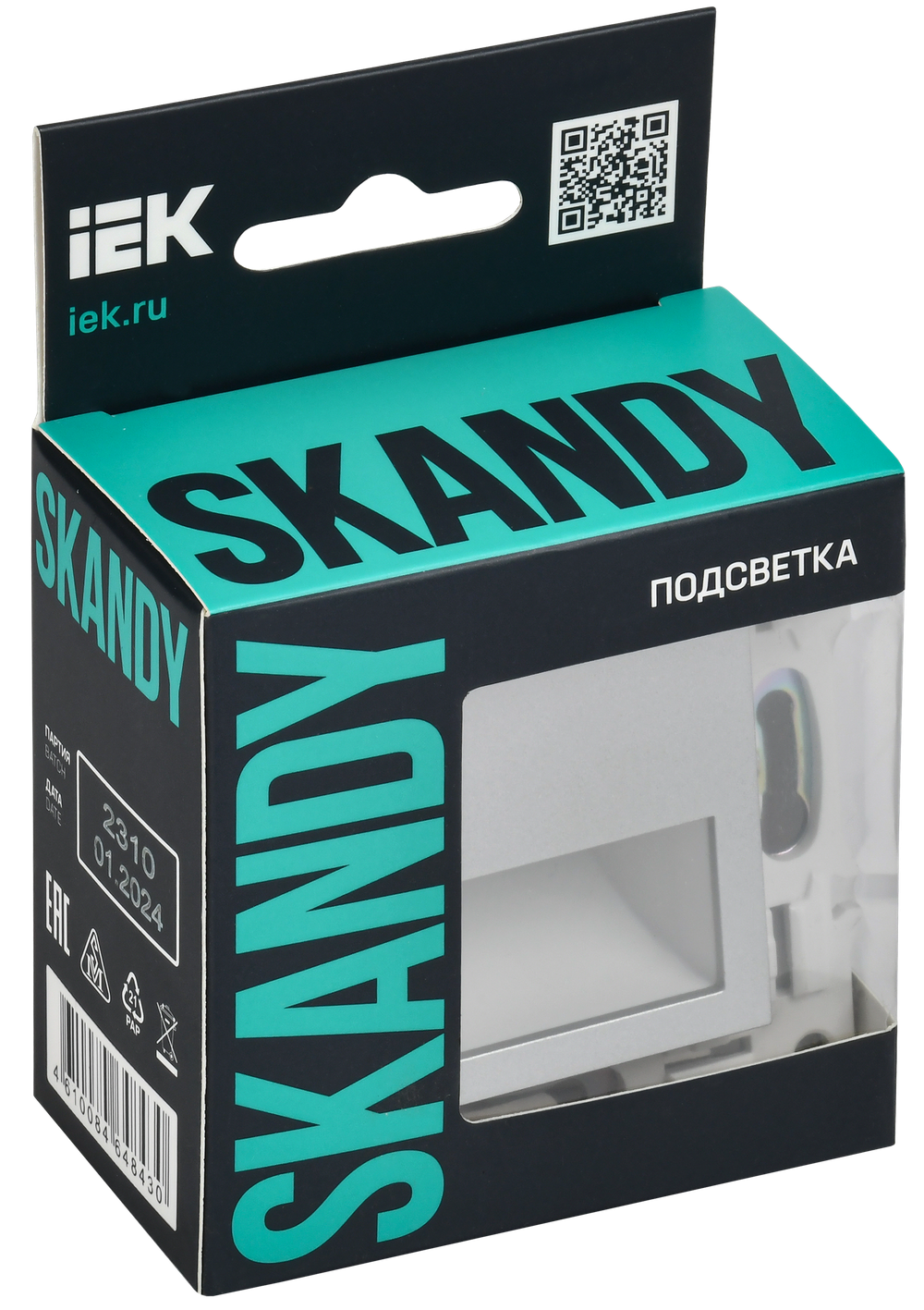 SKANDY Подсветка LED встраиваемая SK-L01S серебряный IEK