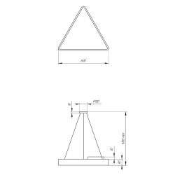 Светильник LED ЭРА Geometria SPO-151-B-40K-030 Delta 30Вт 4000К 3000Лм IP40 600*600*80 черный подвесной | Декоративные светильники Geometria