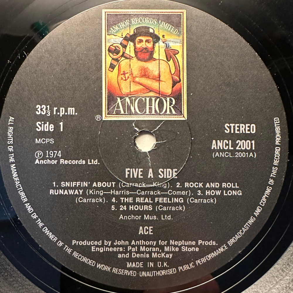 Ace - Five-A-Side (Англия 1974г.)