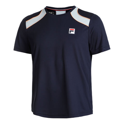 Мужское теннисное поло Fila Filou Men - Dark Blue, Light Blue