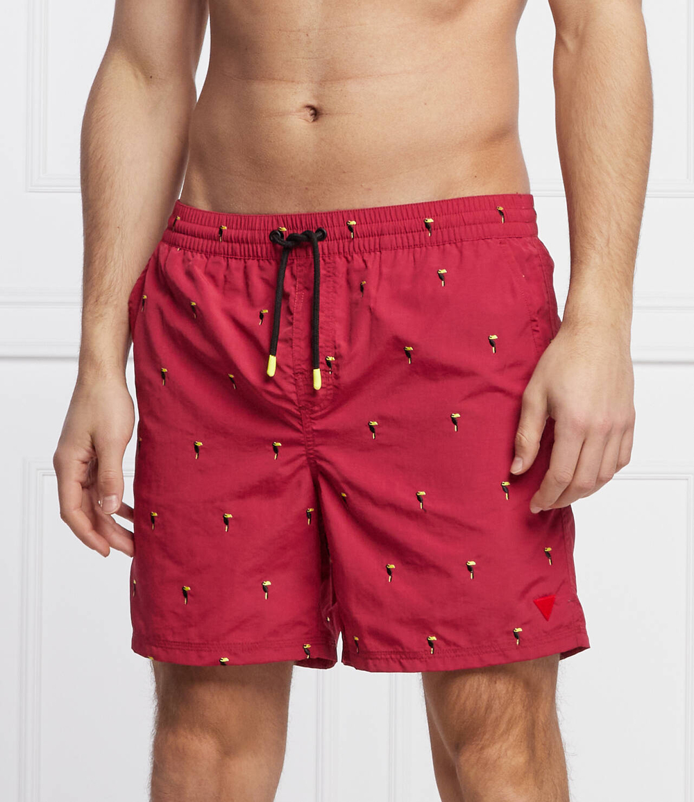 шорты для плавания Guess Underwear - бордовый(F2GT17 WO07O)