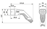 1056698 - EV-T2G3C-3AC32A-4,0M6,0EHBK11 - Зарядный кабель AC