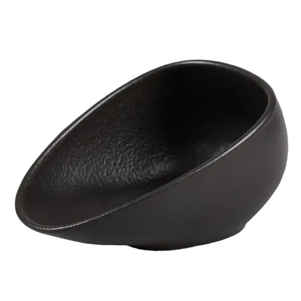 Салатник 150 мл 14,5*9,4 см h7 см емкость для закусок Side Up Smooth Black Raw Stellar P.L. [6]