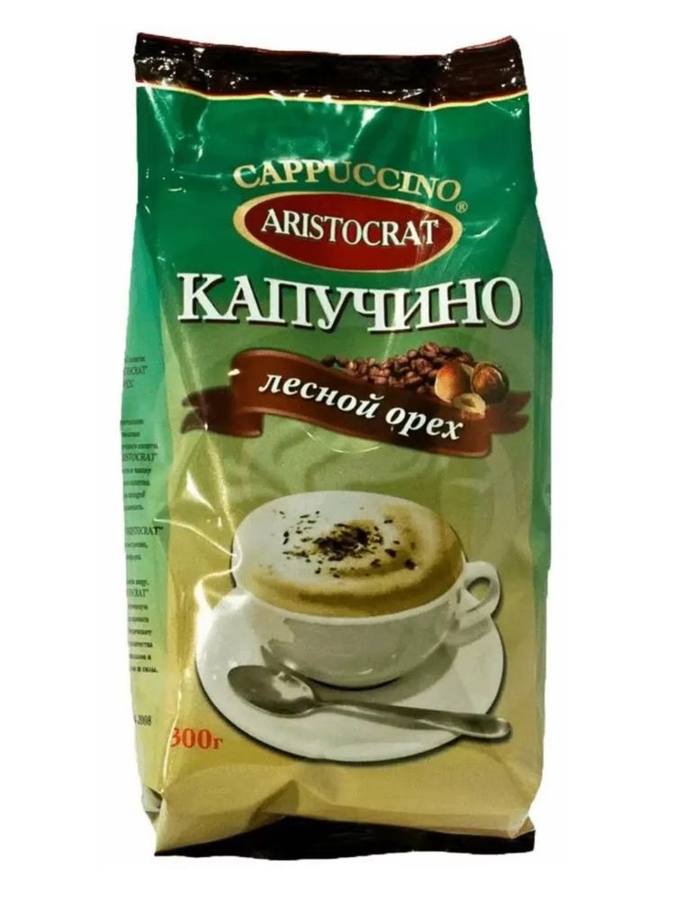 Растворимый кофе Aristocrat Капучино Лесной орех 300 г x 2 шт