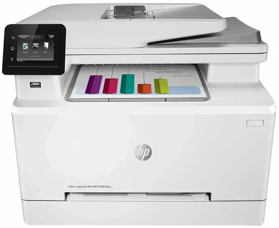МФУ лазерное HP Color LaserJet Pro M283fdw, цветн., A4, белый