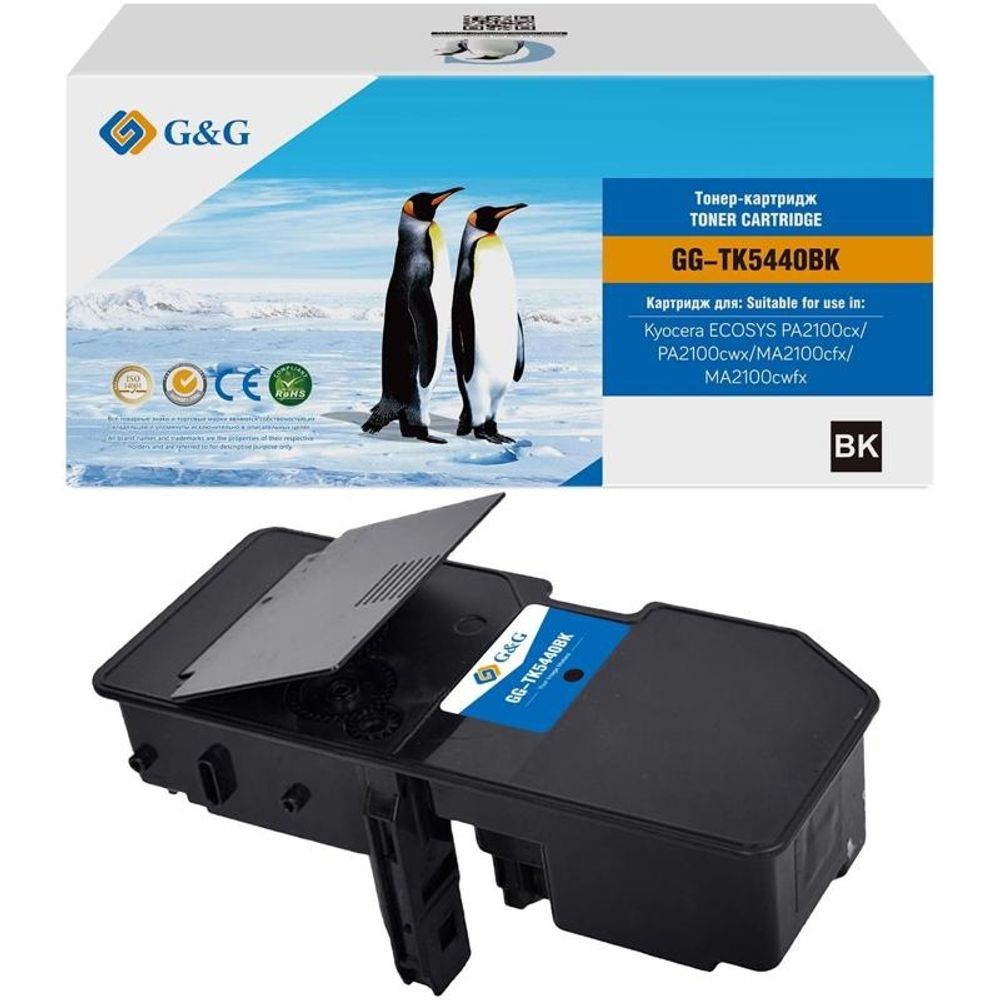 Тонер-картридж G&amp;G, аналог Kyocera TK-5440BK для ECOSYS PA2100cx/PA2100cwx/MA2100cfx, черный (2.8K)