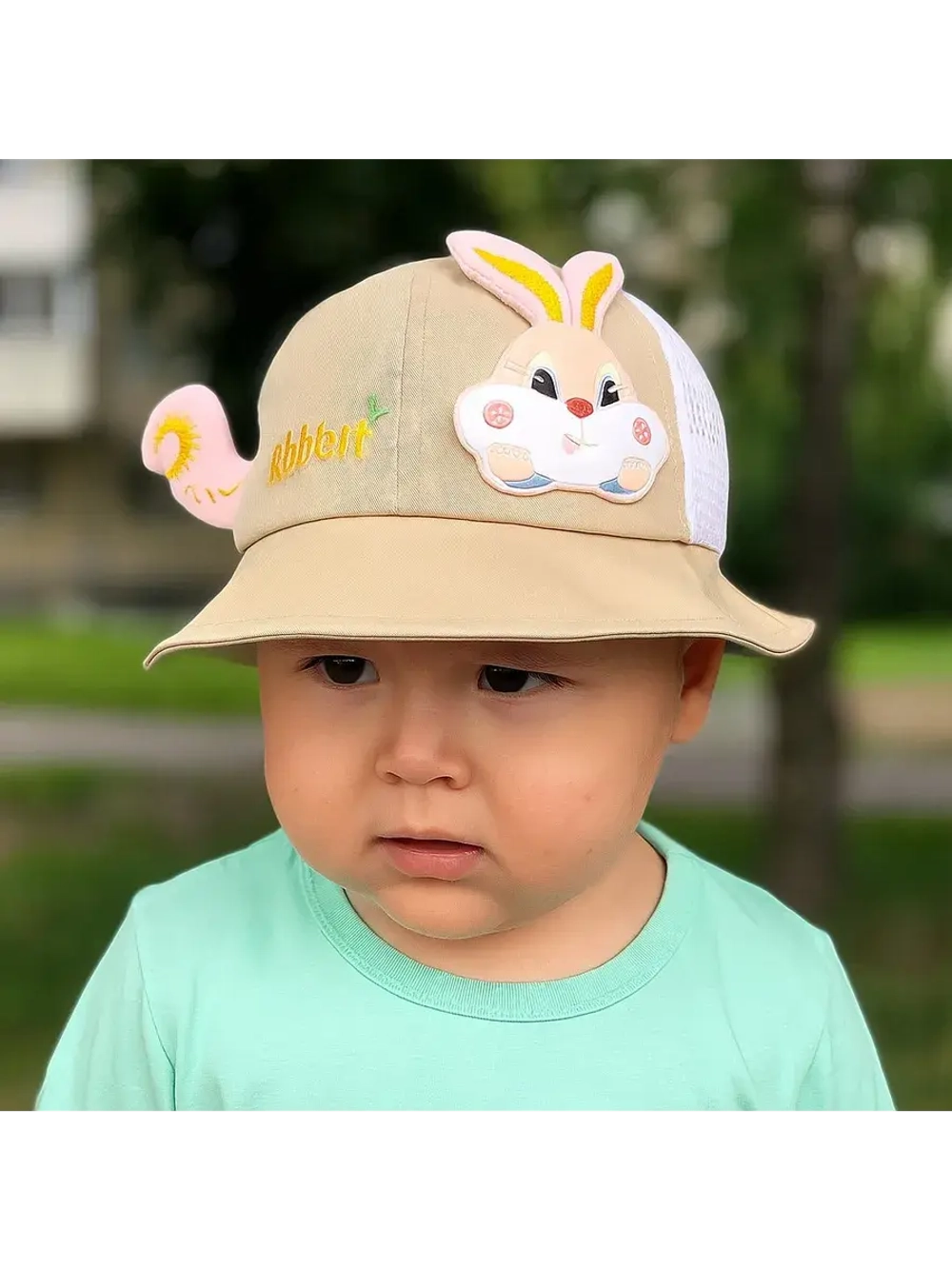 Панама летняя для малыша зайчик.