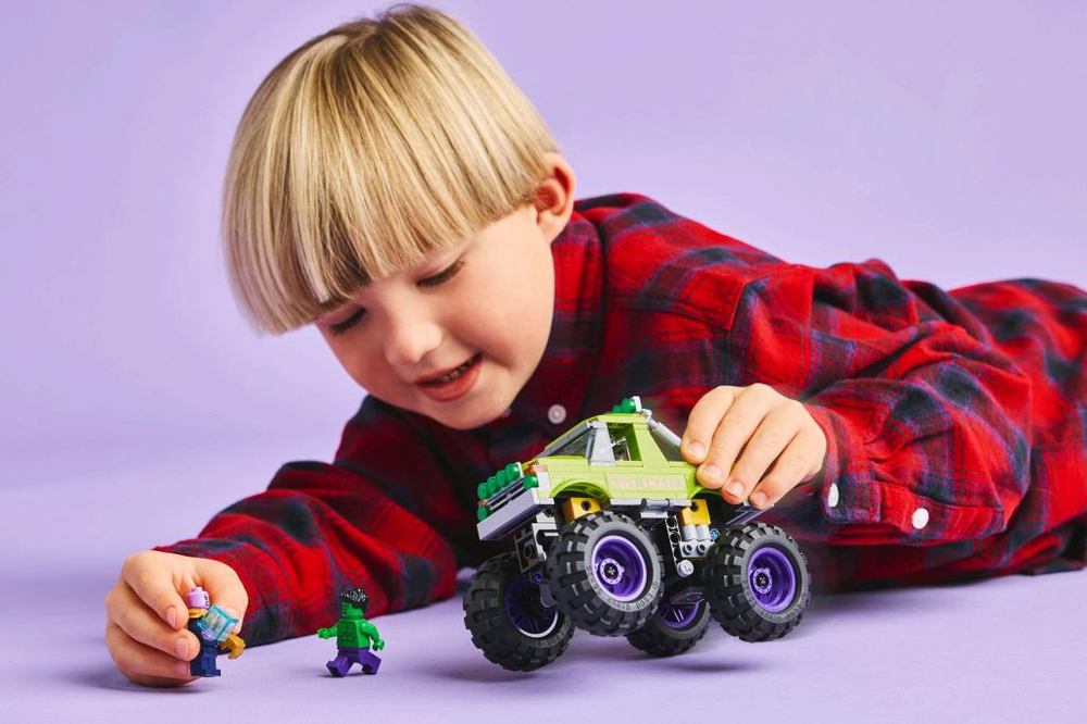 Конструктор Лего Марвел Халк на внедорожнике против Таноса | LEGO Marvel Hulk Truck vs. Thanos 76312, 229 деталей (8+)