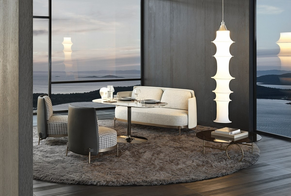 Дизайнерское кресло Minotti Tape armchair