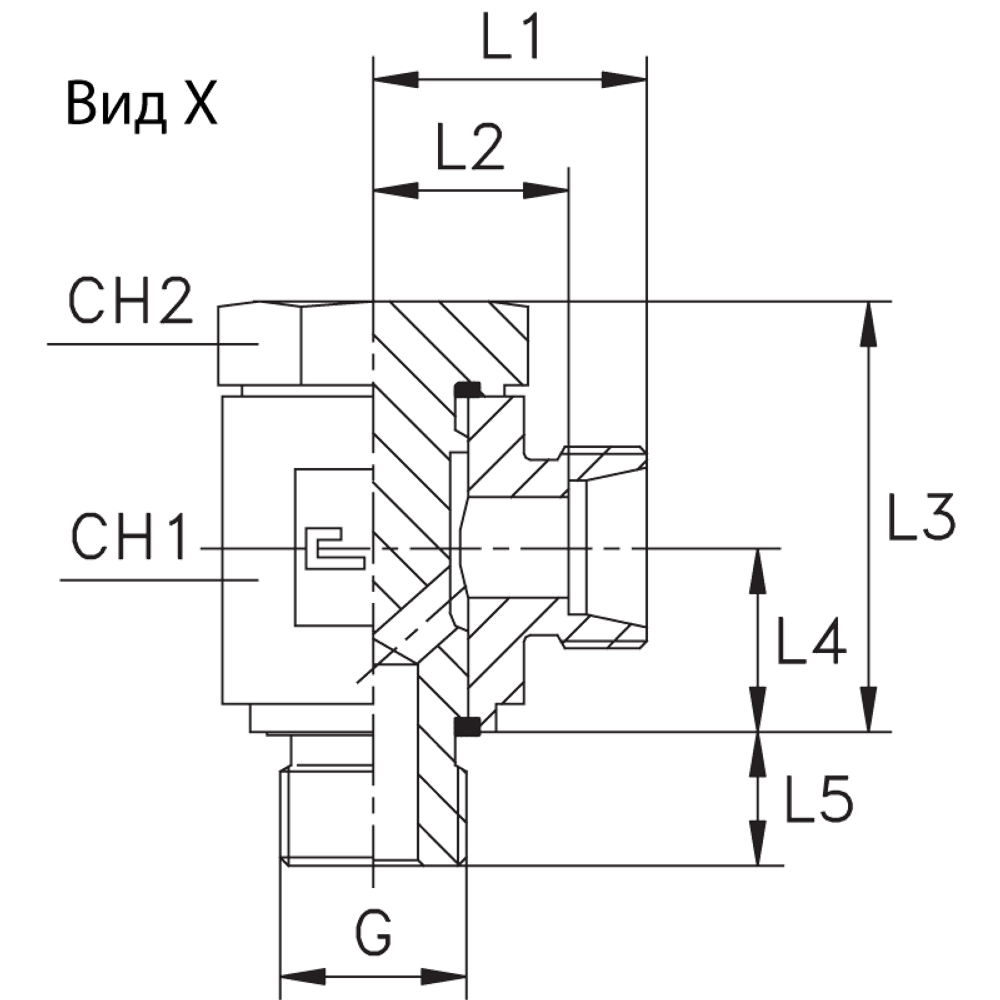 Соединение JE DS08 BSP 1/4 (корпус)