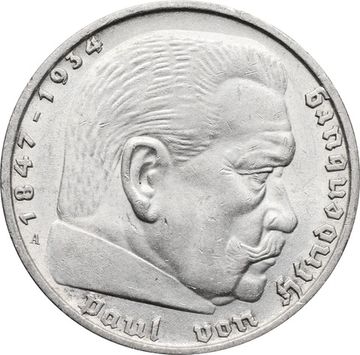 5 рейхсмарок 1936 Германия (Третий рейх) "A"