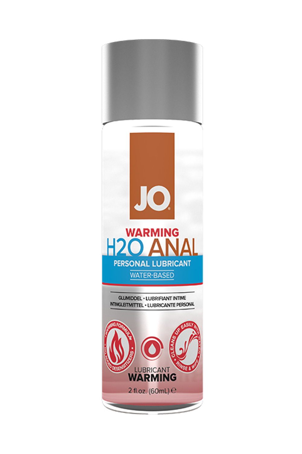 JO Anal H2O Warming Анальный согревающий на водной, 60 мл