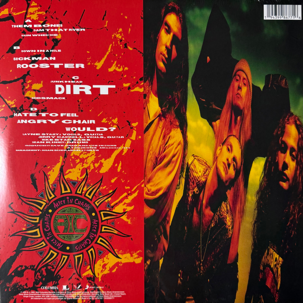 Alice In Chains ‎– Dirt 2LP (Европа 2022г.) Yellow