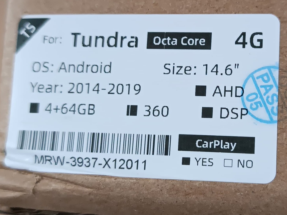Установочный комплект для TOYOTA Tundra II 2013-2021  KUBERG MRW-1305